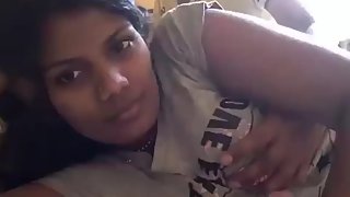 juicy indian gf with her boyfriend getting her big boobs pressed on live cam